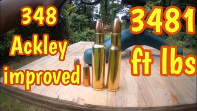 348 Ackley Improved using the 250 grain Barnes bullet, 71 Winchester