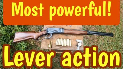 50-110 Win, is the most powerful lever action rifle cartridge
