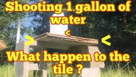 1886 Winchester versus 1 Gallon of Water versus Ceramic Tile