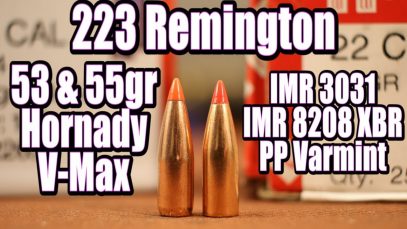 223 Rem – 53gr & 55gr Hornady V-Max
