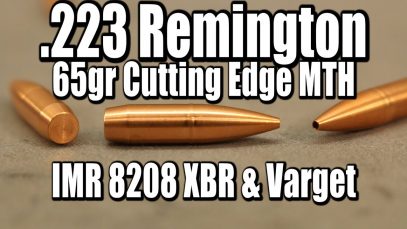 .223 Rem – 65gr Cutting Edge MTH with 8208XBR and Varget