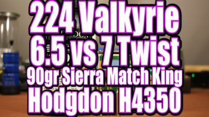 224 Valkyrie – H4350 with 90gr Sierra Match King