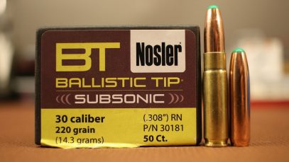 300 Blackout – 220gr Nosler Ballistic Tip Subsonic