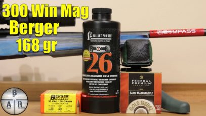300 Win Mag – Thompson Center Compass- Load development 168 Berger Classic Hunter and Reloder 26