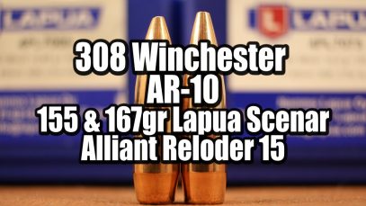 308 Win – AR-10 – Lapua Scenar 155 & 167gr with RL 15