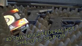 .40 S&W 165gr Federal HST Sig P239 vs. Shield 40