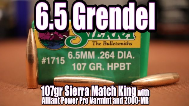 6.5 Grendel – 107gr Sierra Match King