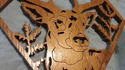 A deer plaque