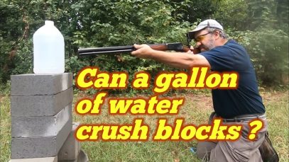 A Gallon of Water vs Solid Cap Concrete Block 50-110 WCF