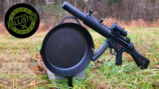 Can A Cast Iron Skillet Stop A MP5? (Full Auto Friday)
