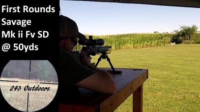 First Rounds;  Savage Mk ii FV SR @ 50 Yards