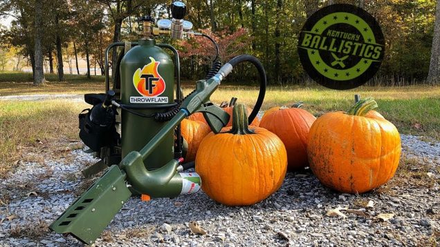 Flamethrower vs Pumpkins