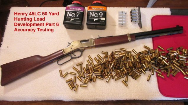 Henry 45LC 50 Yard Hunting Load Development Part 6 Accuracy Testing