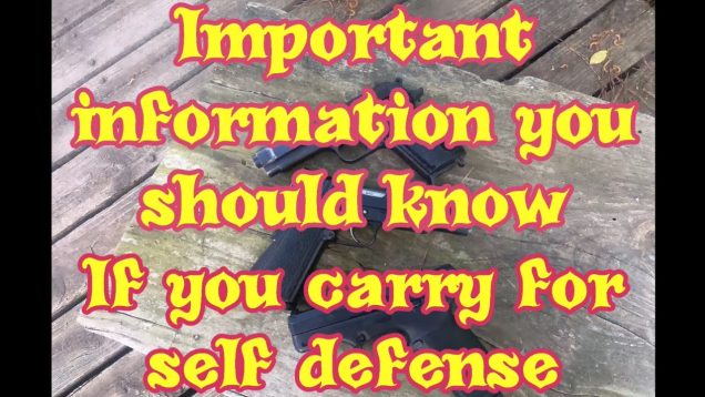 Important self defense information, if you carry a semi automatic handgun