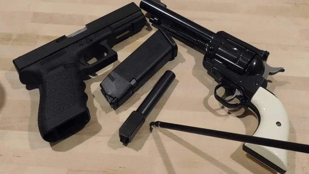 Range Test Glock 21 And Ruger Blackhawk With Loads of Bacon Cast HardBall Bullets
