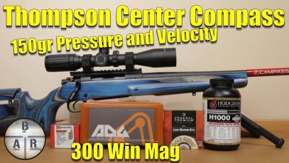 Thompson Center Compass – 300 Win Mag – Hornady 150 gr SP  with Hodgdon H1000