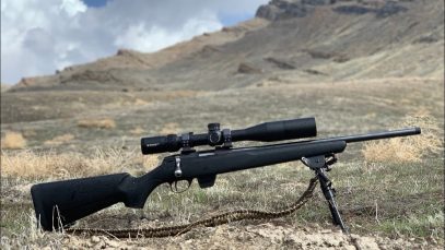 Tikka T1x 22LR Shooting 400 Yards in the Wind!