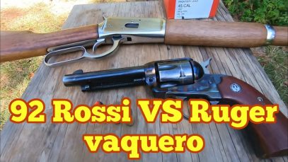 45 Colt Ruger Vaquero vs 92 Rossi in 45 Colt