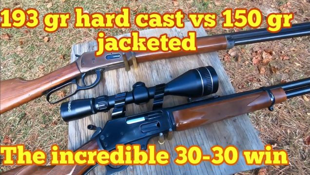 A Look at the 30-30 Win ballistics 193 gr hard cast vs 150 gr Core-Lokt