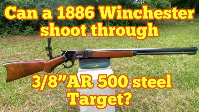 Lever Action 50-110 vs 3/8” AR500 Target
