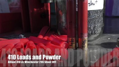 410 Loading – Powder Testing