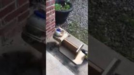 My first attempt to make a wet brass tumbler.