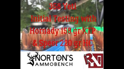 358 Yeti: Initial Testing w/ 158gr XTP & 220 gr Hot-Cor