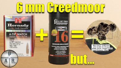 Hornady A-TIP -110 gr 6mm Creedmoor – Reloder 16