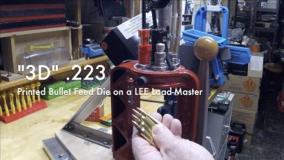 WCChapin | “3D” .223 – Printed Bullet Feed Die on a LEE Load-Master