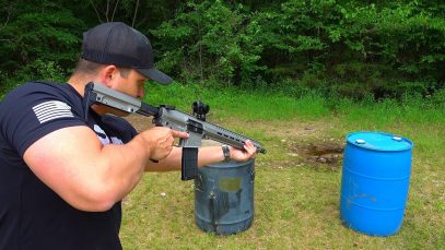 Full Auto 458 SOCOM vs 55 Gallon Drums ? (Full Auto Friday)