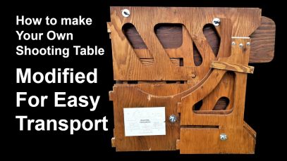 How To Make Your Own Shooting Table – Modified for Easy Transport