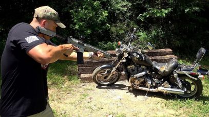 Full Auto 458 SOCOM vs Motorcycle ? (Full Auto Friday)