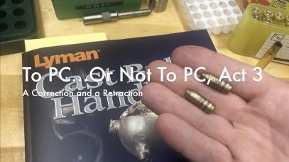 WCChapin | To PC or Not to PC, Act 3 – A Correction and a Retraction