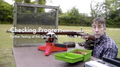 WCChapin | Checking Progress –  Further Testing of the Lyman 311413 in 7.65×53 Mauser