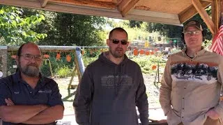 Shooting a game of PIG at Heavy Metal guns with Paul and Who Tee Who