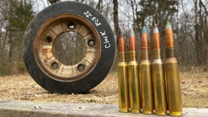 50 Cal vs Forklift Wheel !!!