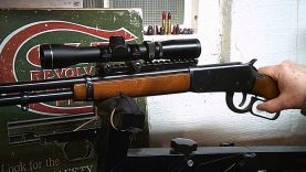 A Lever Scout Rail and Scope On Winchester 94 ae