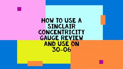HOW TO USE A SINCLAIR CONCENTRICITY GAUGE