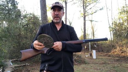Lever action elephant rifle, 1886 Winchester also known as a buffalo rifle