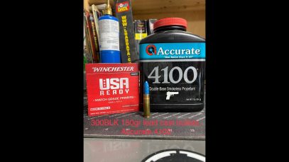 300Blackout 150gr Lead Cast Bullets with Accurate 4100