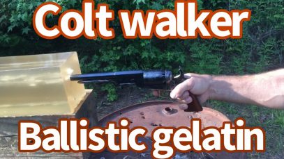 Colt Walker versus Ballistic Gelatin