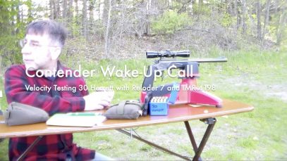 WCChapin | Contender Wake Up Call – Velocity Testing 30 Herrett with Reloder 7 and IMR 4198
