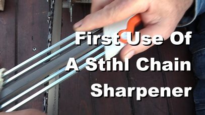 First Use Of A Stihl Chain Sharpener