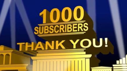 Thank You 1000 Subscribers
