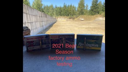 Bear 2021 Season Factory Ammo testing 30-06 Springfield