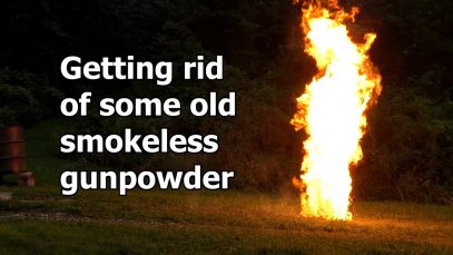 Safe disposal of old smokeless powder