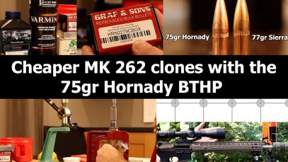 .223 Rem – 75gr Hornady BTHP with N540 & Varmint