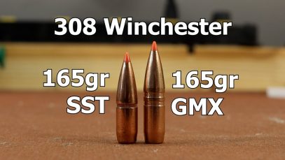 308 Win – 165gr Hornady GMX and SST with AR-Comp
