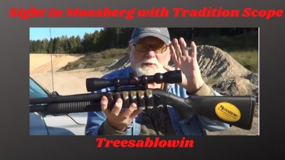 Mossberg 590 with Scope Sight In (big fail)
