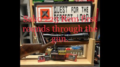 Sako 223 Rem first rounds through the gun!